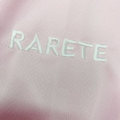 RARETE (ラルテ) ZIP あっかんべー 刺繍  パーカー ライトピンク