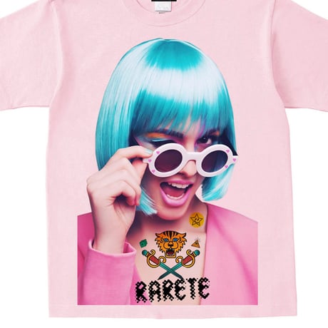 RARETE (ラルテ)   ウインク サングラス GIRL  Tシャツ ライトピンク