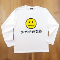 RARETE (ラルテ) む~~~~ Pixel  長袖Tシャツ  ホワイト