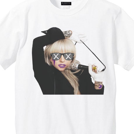 RARETE (ラルテ)     GAGA Mic Tatoo　Tシャツ  ホワイト