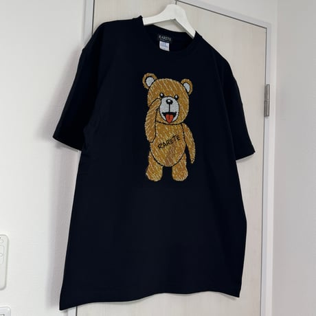 RARETE (ラルテ) テディベア あっかんベー ラインストーン Tシャツ