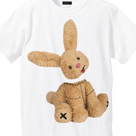 RARETE (ラルテ)  ウサギ も 首取れた！  ホワイト  Tシャツ