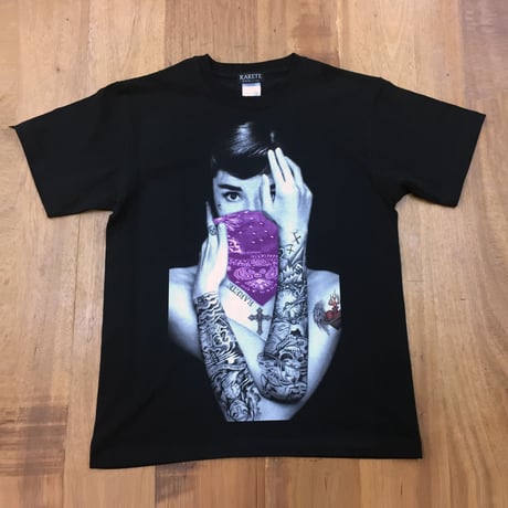 RARETE (ラルテ)  Hepburn バンダナ   Tシャツ ブラック