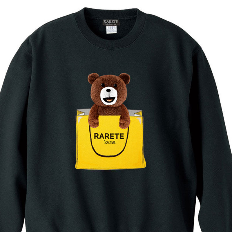 RARETE (ラルテ) テディベア paper bag ブラック | Rarete ラルテ