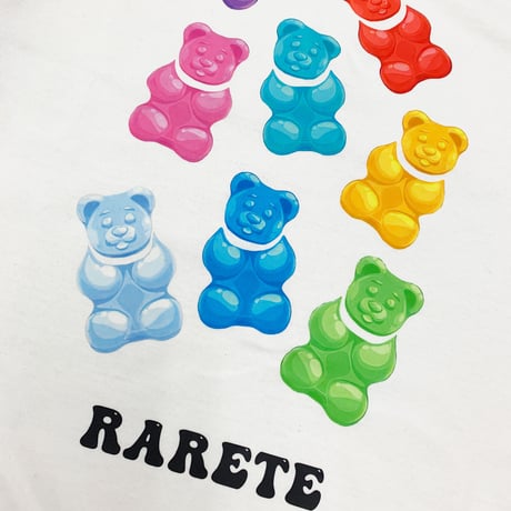 RARETE (ラルテ)   テディベア 首取れた   Gummy  リンガー Tシャツ