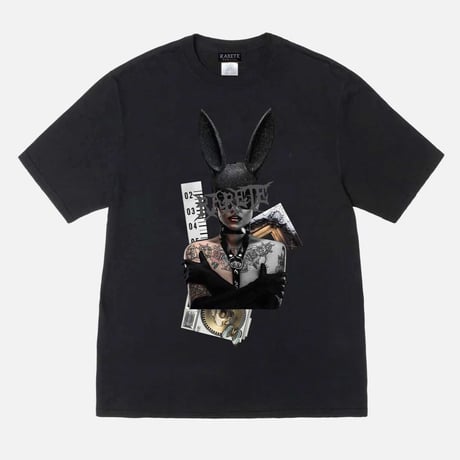 RARETE (ラルテ) bunny コラージュ Tatoo  Tシャツ