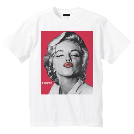 RARETE (ラルテ)   マリリンモンロー キス　 ホワイト  Tシャツ