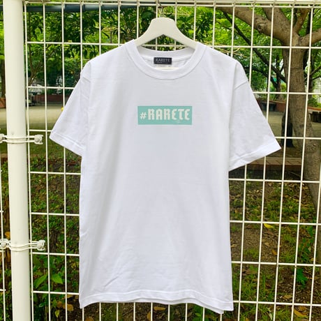 RARETE (ラルテ) 人形 後ろ姿 Tatoo  Tシャツ  ホワイト  星柄 star  バックプリント　ボックスロゴ