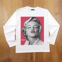 RARETE (ラルテ)  マリリンモンロー キス  ホワイト  長袖Tシャツ