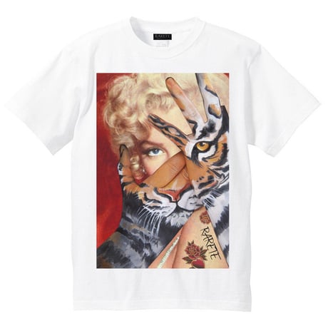 RARETE (ラルテ)    マリリンモンロー トラ　Tシャツ  ホワイト