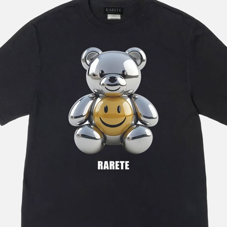RARETE (ラルテ) テディベア シルバー 3D スマイル Tシャツ