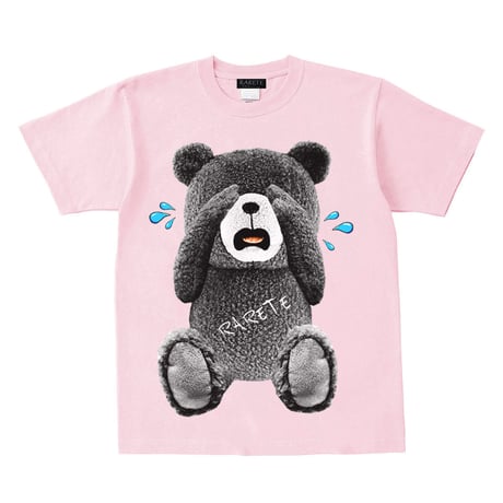 RARETE (ラルテ)  泣いちゃった！ 【グレイ】 Tシャツ ライトピンク