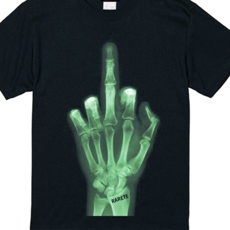 RARETE (ラルテ)  x-ray fucXX　Tシャツ  ブラック