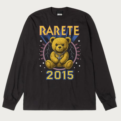RARETE (ラルテ) テディベア Teddy bear 3Dロゴ グラフィック スター ロンT ロングスリーブ