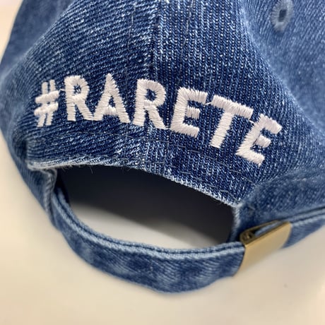 RARETE (ラルテ) 泣いちゃった 刺繍  デニム キャップ