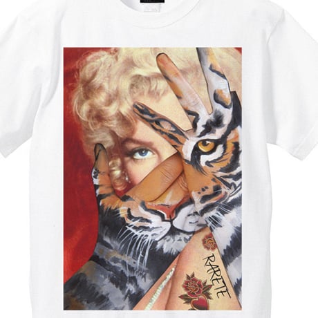 RARETE (ラルテ)    マリリンモンロー トラ　Tシャツ  ホワイト
