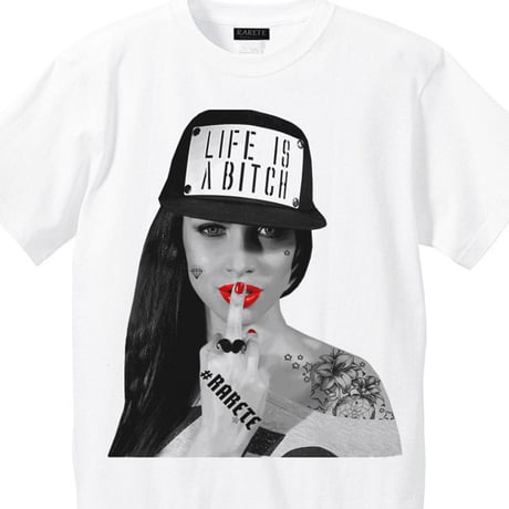RARETE (ラルテ)   LIFE IS ABXXXX  Tシャツ ホワイト