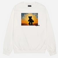 RARETE (ラルテ) Teddy bear　silhouette　basketball テディベア シルエット　バスケ スエット トレーナー 油絵