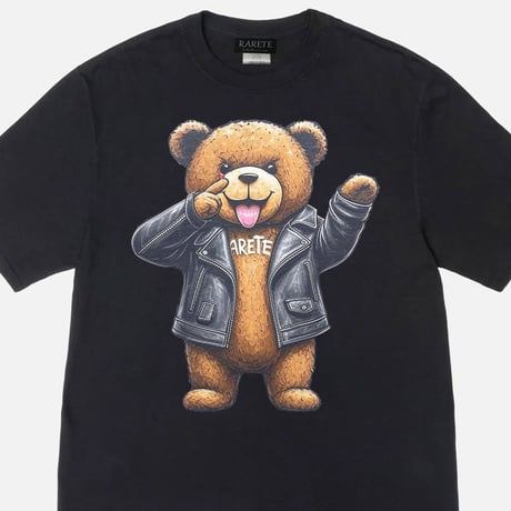 RARETE (ラルテ)  テディベア Teddy bear2025 あっかんベー　Tシャツ