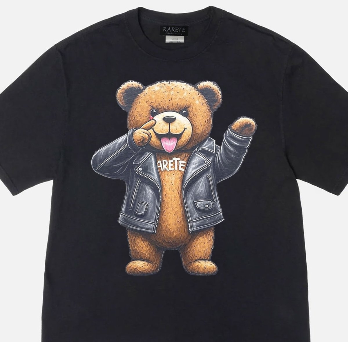 RARETE (ラルテ) テディベア Teddy bear2025 あっかんベー Tシャツ