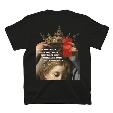 RARETE (ラルテ)  GIRL crown  Back print  Tシャツ ブラック