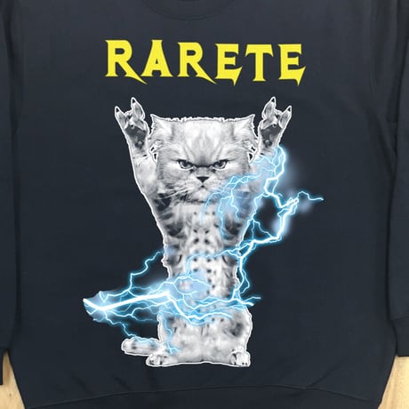 RARETE (ラルテ) CAT イナズマ 猫  ブラック  星柄 star（裏パイル)