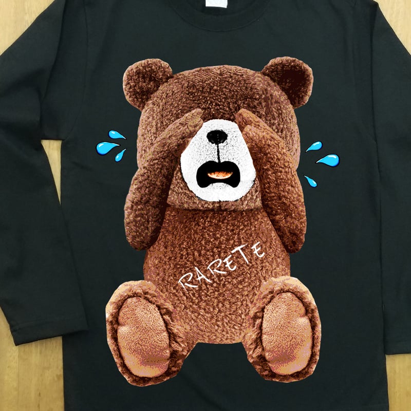 RARETE (ラルテ) 泣いちゃった! 【茶色】テディベア ブラック 長袖T