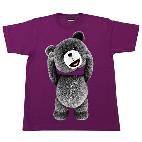 RARETE (ラルテ)    テディベア　首とれた！  Tシャツ バイオレット   星柄 star