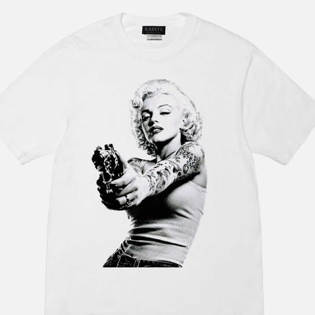 RARETE (ラルテ) マリリンモンロー Marilynmonroe 構え 銃口 Tシャツ