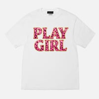 RARETE (ラルテ) PLAY GIRL ヒョウ柄 ピンク Tシャツ