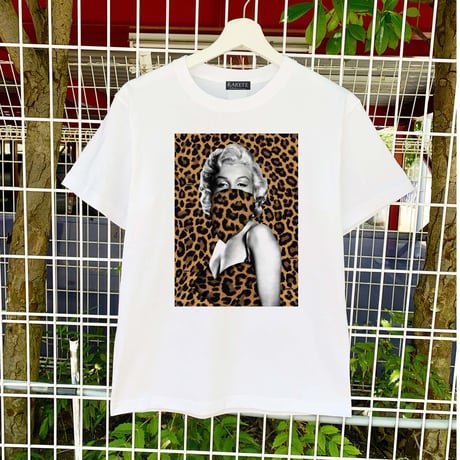 RARETE (ラルテ)  マリリンモンロー バンダナ ヒョウ柄 Tシャツ