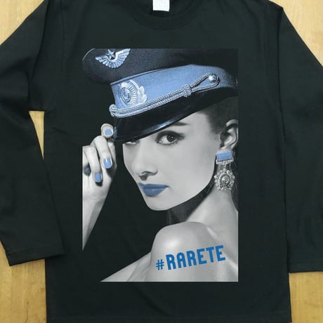 RARETE (ラルテ) Hepburn ブルー   ブラック  長袖Tシャツ