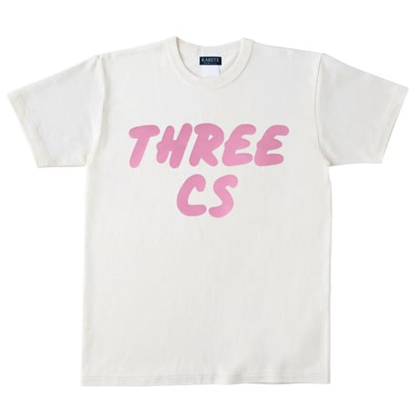 RARETE (ラルテ)  THREE CS (三密) POP Tシャツ ナチュラル