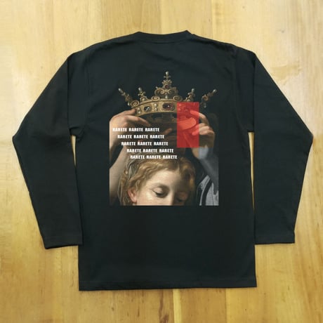 RARETE (ラルテ) GIRL crown ブラック  長袖Tシャツ