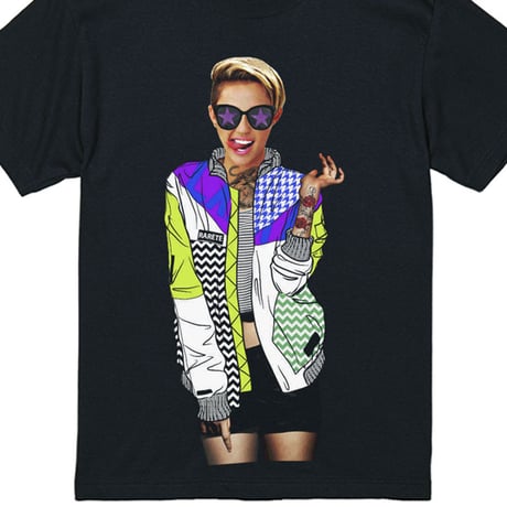 RARETE (ラルテ)    Miley  カラフル ジャケット  Tシャツ  ブラック