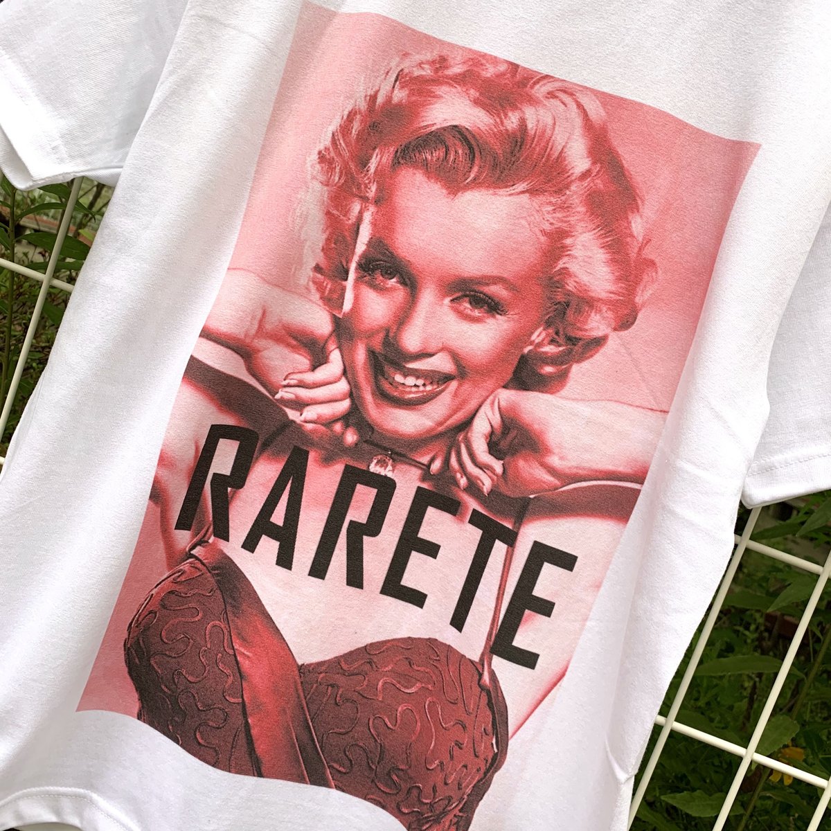 RARETE (ラルテ) マリリンモンロー ピンク Tシャツ ホワイト | Rarete