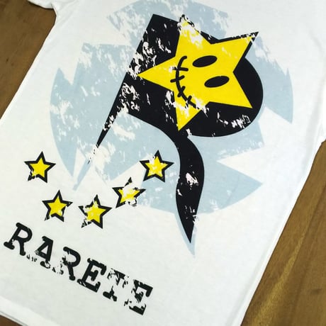 RARETE (ラルテ)   ロゴ  Tシャツ ホワイト  星柄 star