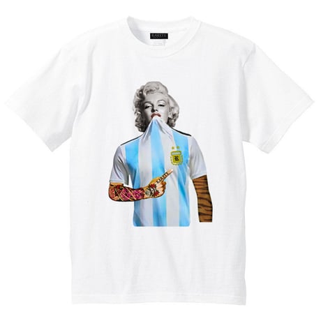 RARETE (ラルテ) マリリンモンロー AL Football  Tシャツ ホワイト
