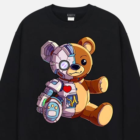 RARETE (ラルテ)  テディベア Teddy bear ロボ メカ　スエット トレーナー  のコピー