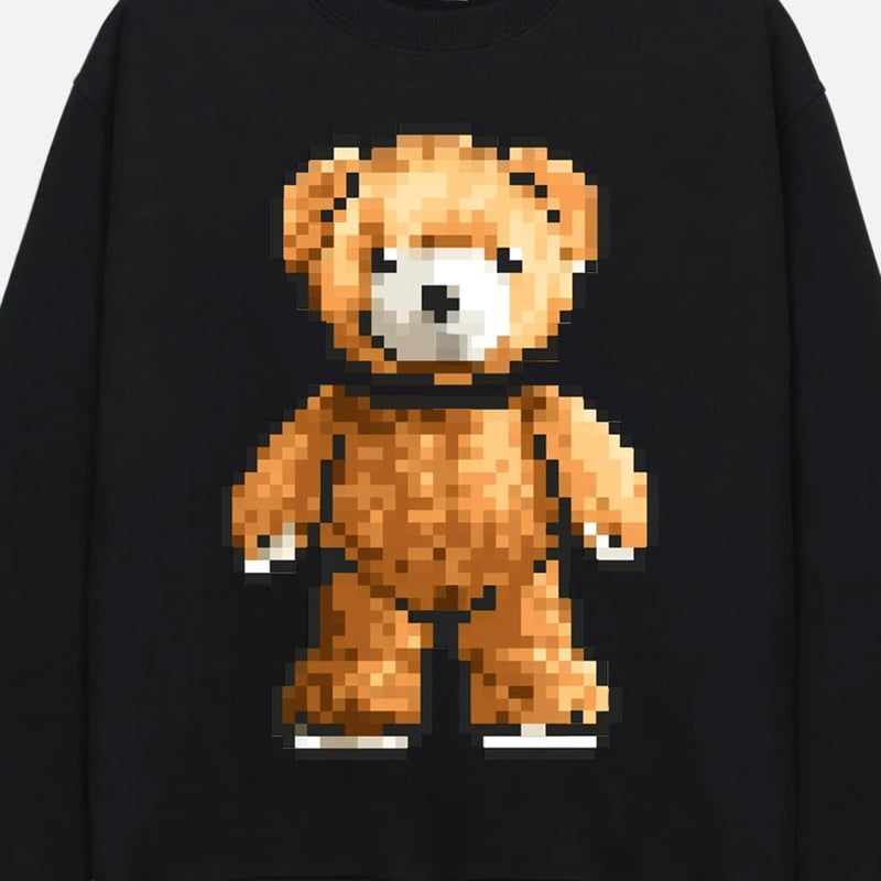 RARETE (ラルテ) テディベア 8bit 首取れた スエット トレーナー