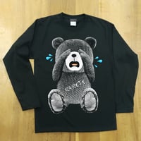 RARETE (ラルテ) 泣いちゃった! 【グレイ】テディベア ブラック  長袖Tシャツ