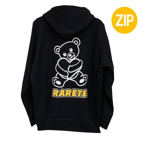 RARETE (ラルテ) ▲ ZIP▲  テディベア ハート む~~~~ パーカー ブラック