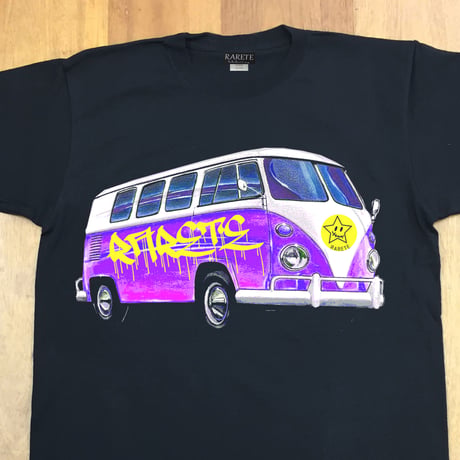 RARETE (ラルテ)   BUS グラフィック  Tシャツ  ブラック  星柄 star