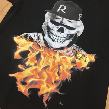 RARETE (ラルテ)  入手困難  マリリンモンロー キャップ 炎   ドクロ Tシャツ ブラック  星柄 star
