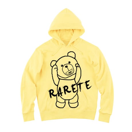 RARETE (ラルテ) 首取れた アウトライン   パーカー  ライトイエロー   (裏パイル) 