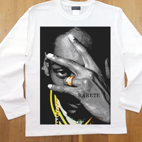 RARETE (ラルテ) スヌープドッグ pose   ホワイト  長袖Tシャツ