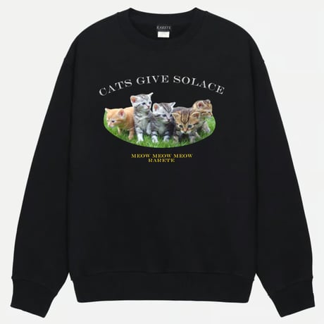 RARETE (ラルテ)  Cats give solace　スエット トレーナー