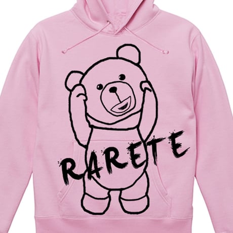RARETE (ラルテ)  首取れた アウトライン  パーカーライトピンク