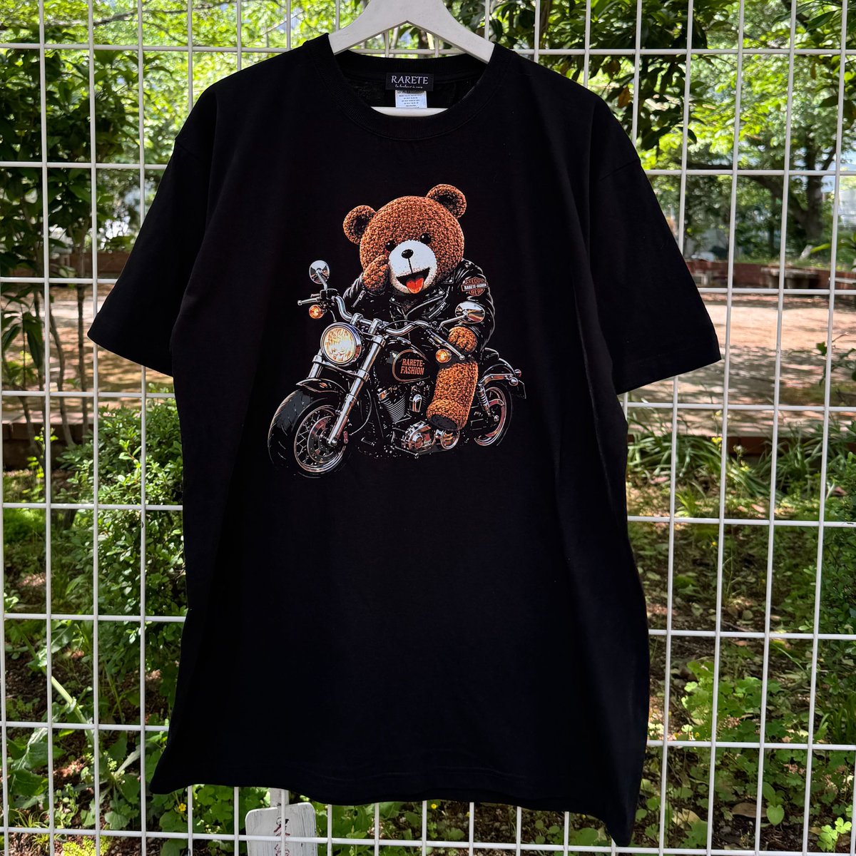 RARETE (ラルテ) テディベア Teddy bear バイク Tシャツ | Raret
