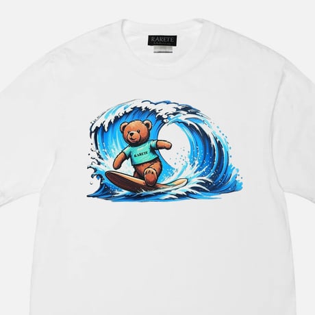 RARETE (ラルテ) テディベア Teddy bear サーフィン いい波 Tシャツ